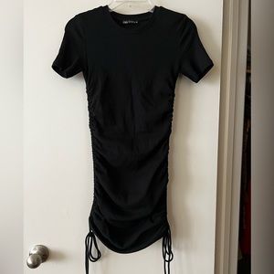 Zara Flattering mini side tie string dress